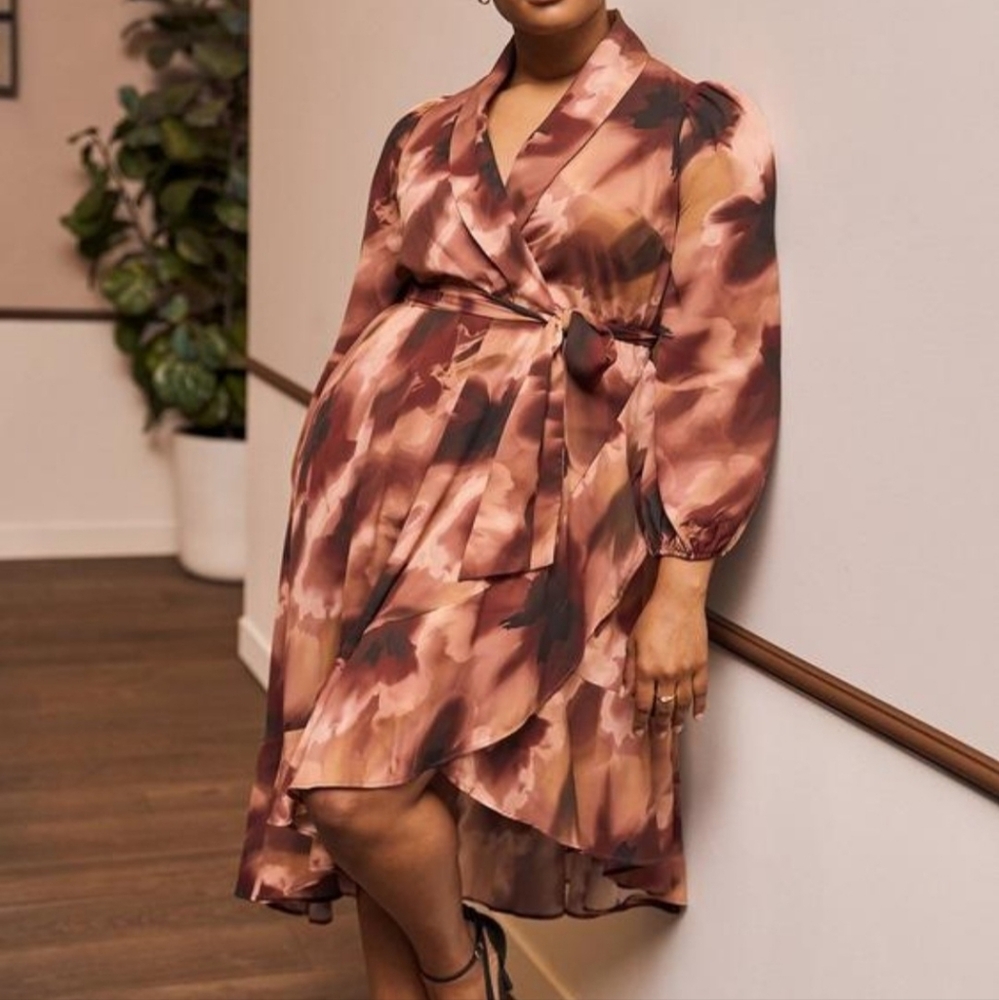 Torrid Studio Asymmetrical Wrap Dress